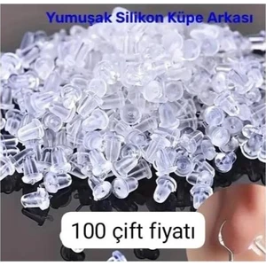 Bodrum Asel Silikon Küpe Arkası 100 Çift 200 Adet