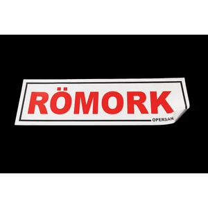 Römork Levhası (43.5X13 Cm) Etiket