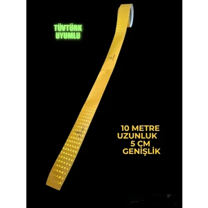 10 Metre Sarı Reflektör Şerit Bant