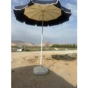 Mega Şemsiye 10 Telli Kalın Polyester Kumaşlı Balkon, Plaj Şemsiyesi (Bidon Hariç)