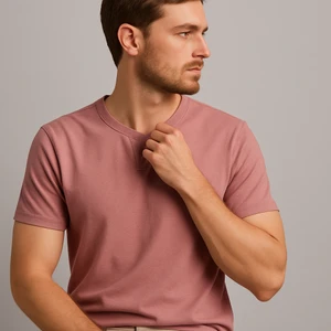 Uomo Park Henley Tişört Basic Casual T Shirt 2124