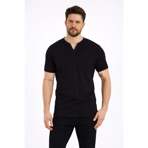 Uomo Park Henley Tişört Basic Casual T Shirt 2124