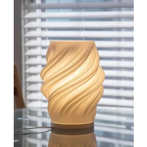 3Dlab Three-Dimensional Systems Luna Modern Dekoratif Dalgalı Tasarım Abajur