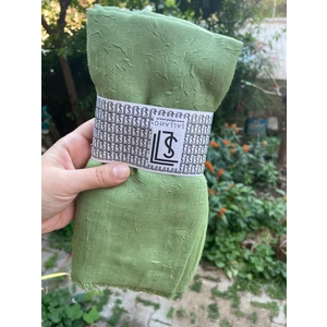Yeşil Bambu Kraş Tesettür Şal