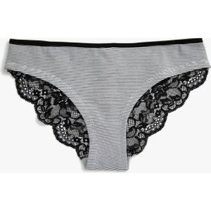 Pamuklu Dantel Detaylı Brazilian Basic Külot