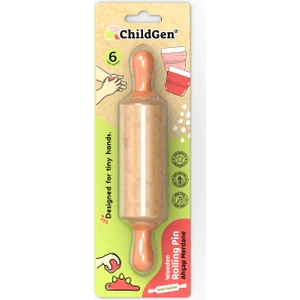 Mini Ahşap Merdane-turuncu