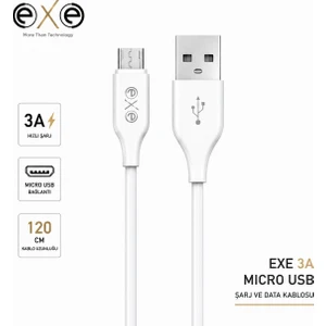 Exe Technology EXE 3A Micro USB Şarj ve Data Kablosu