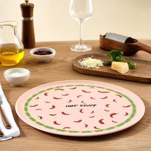 Hot Stuff Acı Biberli Pizza Tabağı Beyaz 30 cm