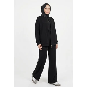 Tesettür Önü Fermuarlı Oversize Modal Takım