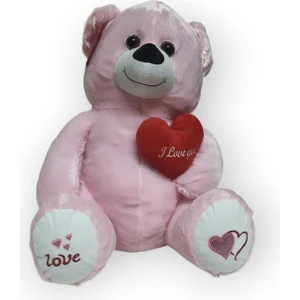 Selay Kalpli Peluş Ayı 50 cm - Pembe