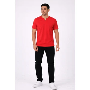 Uomo Park Henley Tişört Basic Casual T Shirt 2124
