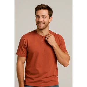 Uomo Park Henley Tişört Basic Casual T Shirt 2124