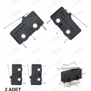 (2Adet) Micro Switch Iğne (Pcb) Bacak Paletli 3A/250VAC KW12