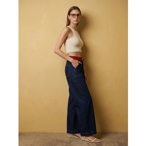 32941 Kolsuz Crop Top-Taş