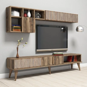Variant Mobilya Milan Tv Ünitesi Toz Ceviz Suntalam Malzeme 180 cm Genişlik 35 cm Derinlik