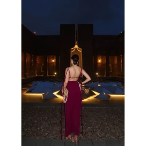 Esra Helvacı Eh Collection Sarmaşık Gül Elbise