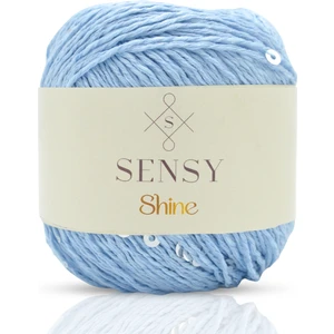 Shine Pullu Örgü Ipi Pullu Ip Bebe Mavisi