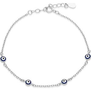925 Ayar Blue Charm Nazar Bileklik