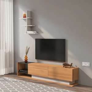 Liza Tv Ünitesi Beyaz-Teak