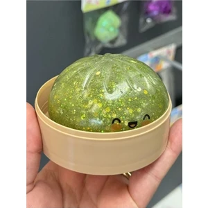 Simli Çin Mantısı Squishy Glitter Dumpling Squishy Sürpriz Renk