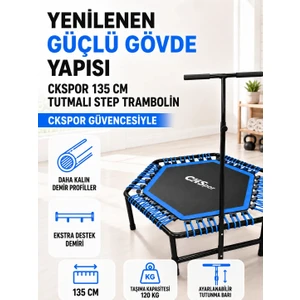 135 cm ''(54 Inç) Tutunmalı Step Trambolin