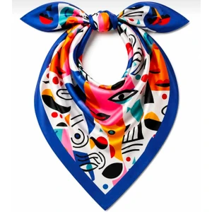Mavi Masal Picasso Desen Fular