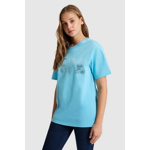 U.S. Polo Assn. Kadın Aqua Basic Tişört 50321690-VR007
