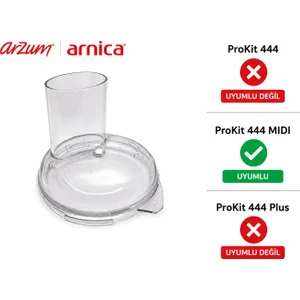 Arnica Prokit 444 Mini Mutfak Robotu Hazne Kapağı