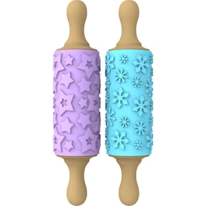 Mini Desenli Merdane Seti – 2\'li (Yıldız / Kar)