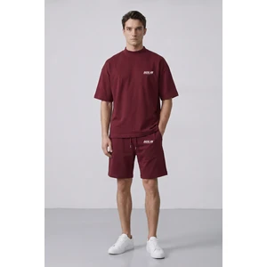 Backlain Mod Style Oversize 2’li Takım Şort %100 Pamuk Rahat Kalıp
