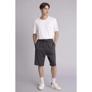 Baggy Fit Elastik Bağlamalı Bel Uzun Şort G4183AX26SM