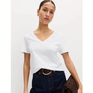 Marks & Spencer Pamuklu V Yaka T-Shirt