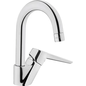 A42442 Solid S Lavabo Bataryası Çelik Malzeme ile Döner Borulu Modern Tasarım