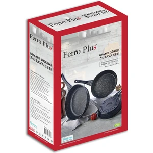 Ferro Plus Elmas Serisi 3 Lü Tava Seti