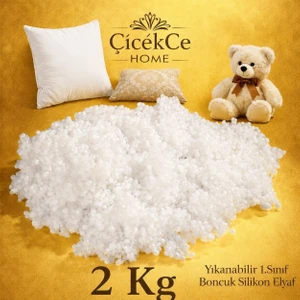 ÇİÇEKCE HOME Çiçekce Home Boncuk Silikon Elyaf  2 kg 1.kalite