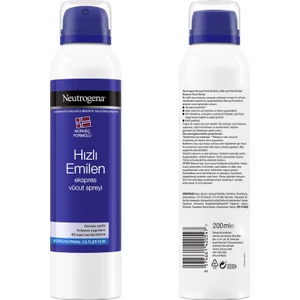 Hızlı Emilen Vücut Spreyi 200ML