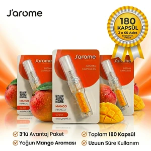 180 Kapsül (60x3) - Jarome MANGO Aromalı Mentol Kapsülü
