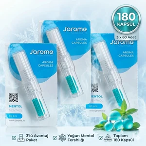 180 Kapsül (60x3) - Jarome SWITCH Aromalı Mentol Kapsülü