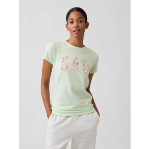 Kadın Açık Yeşil Gap Logo T-Shirt