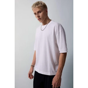 %100 Pamuk Loose Fit Basic Tişört G4728AX26SM