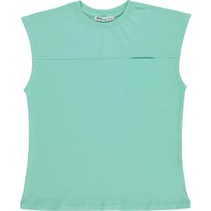 Civil Boys Basic Sıfır Kol 6-9 Yaş Tişört - Yeşil