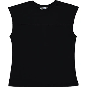 Civil Boys Basic Sıfır Kol 6-9 Yaş Tişört - Siyah
