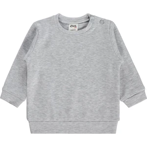 Civil Baby Düz Basic 6-18 Ay Sweatshirt - Gri