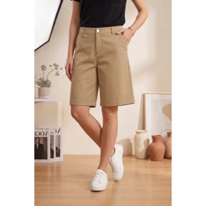 Kadın Relaxed Fit Chıno Şort