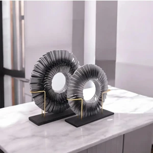 Miarik Design Ikili Polyester Disk Dekor
