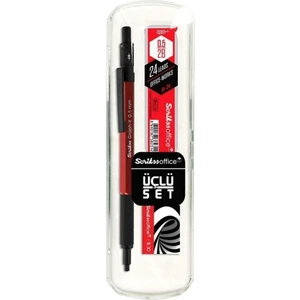 Kırmızı Graph-x 0.5 mm Kalem Silgi Uç Seti