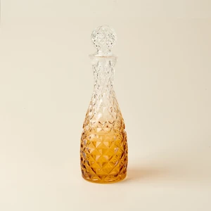 Alegre Glass Iris Kapaklı Karaf - Amber - 1 Lt