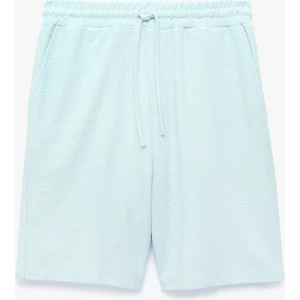 Regular Fit Cepli Bermuda Beli Bağcıklı Şort