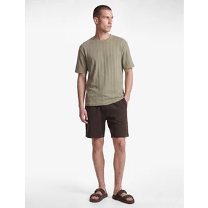 Regular Fit Cepli Bermuda Beli Bağcıklı Şort