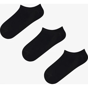 Siyah Super Fit Pamuklu 3 Çift Sneaker Çorap